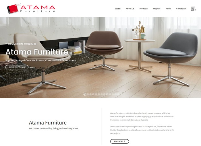 Atama Furniture: WooCommerce Website Design