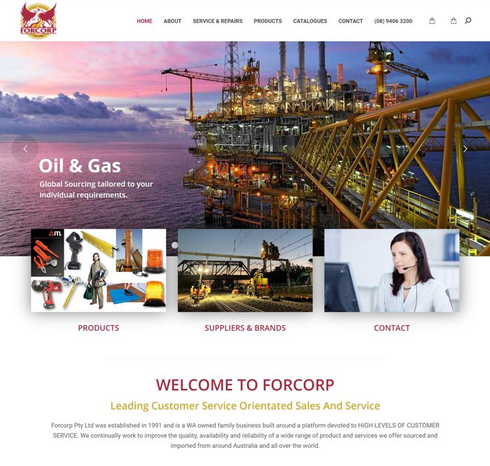 WooCommerce Website by Slinky Web Design For ForCorp